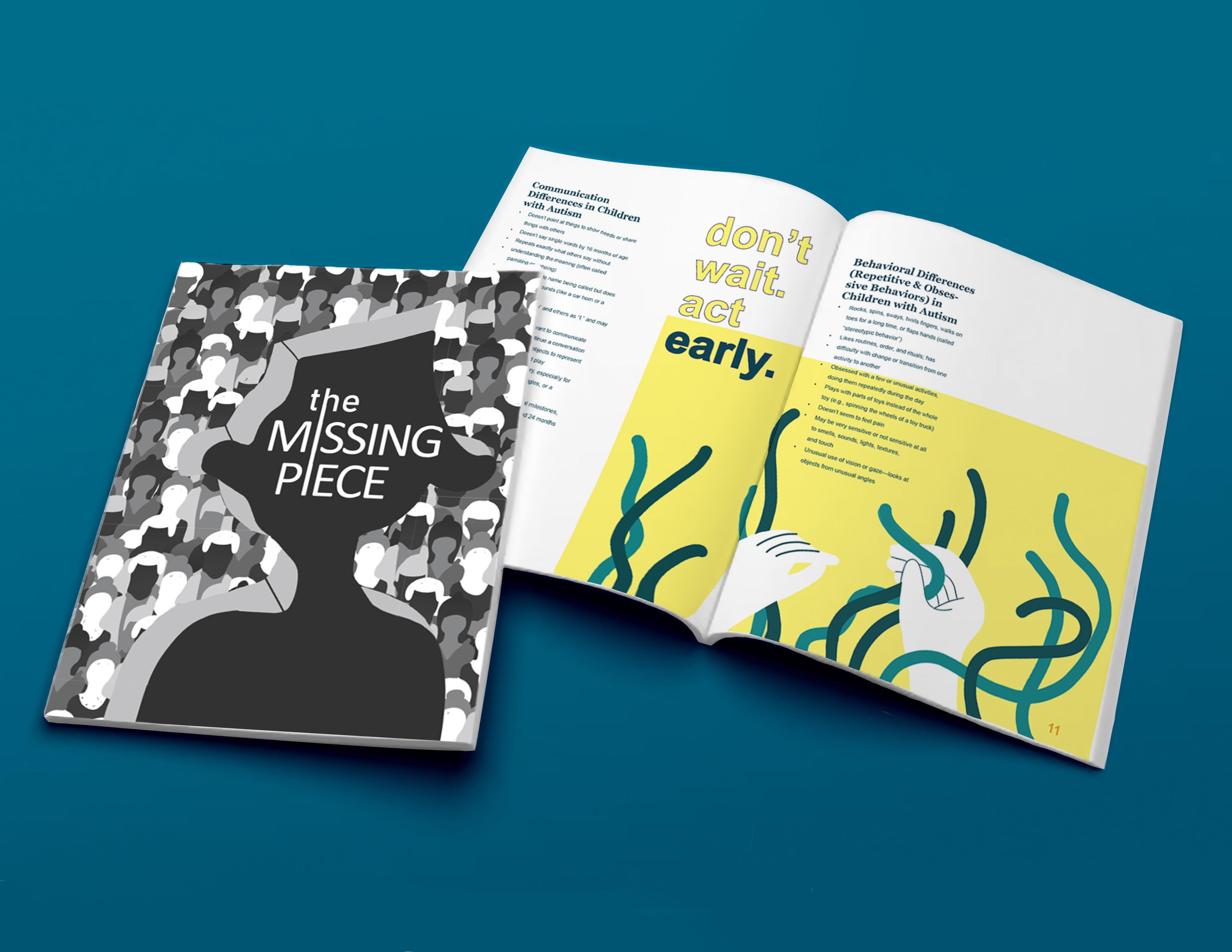 an autistic magazine that covers what's autism, how to know the signs of autism, and how you can help them succeed in life with autism and also a zine promoting the magazine