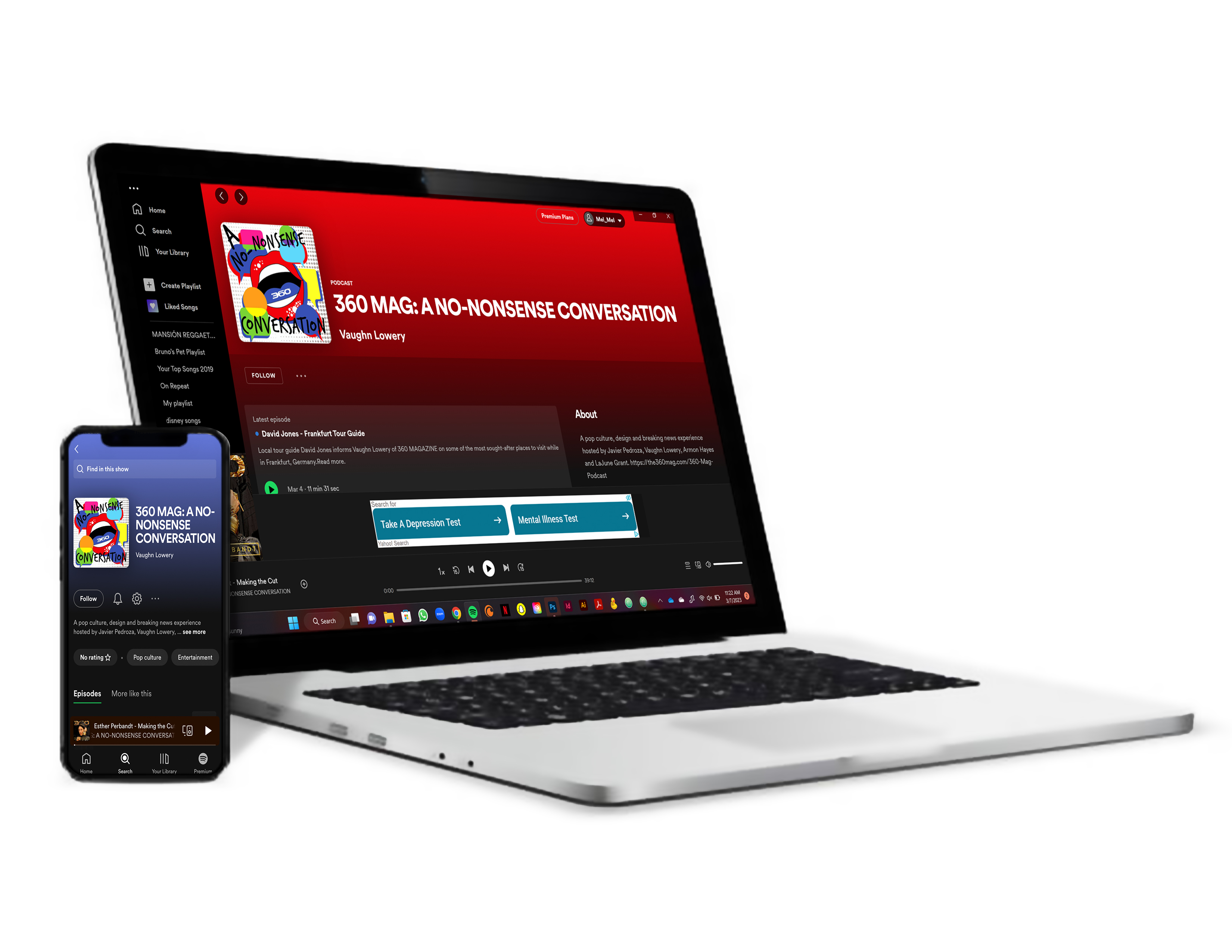 360 Magazine 2022*2023 Media kit cover and sneak peek of inner pages within the document.